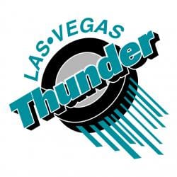 IHL Las Vegas Thunder Large Logo Hockey Puck 1990s